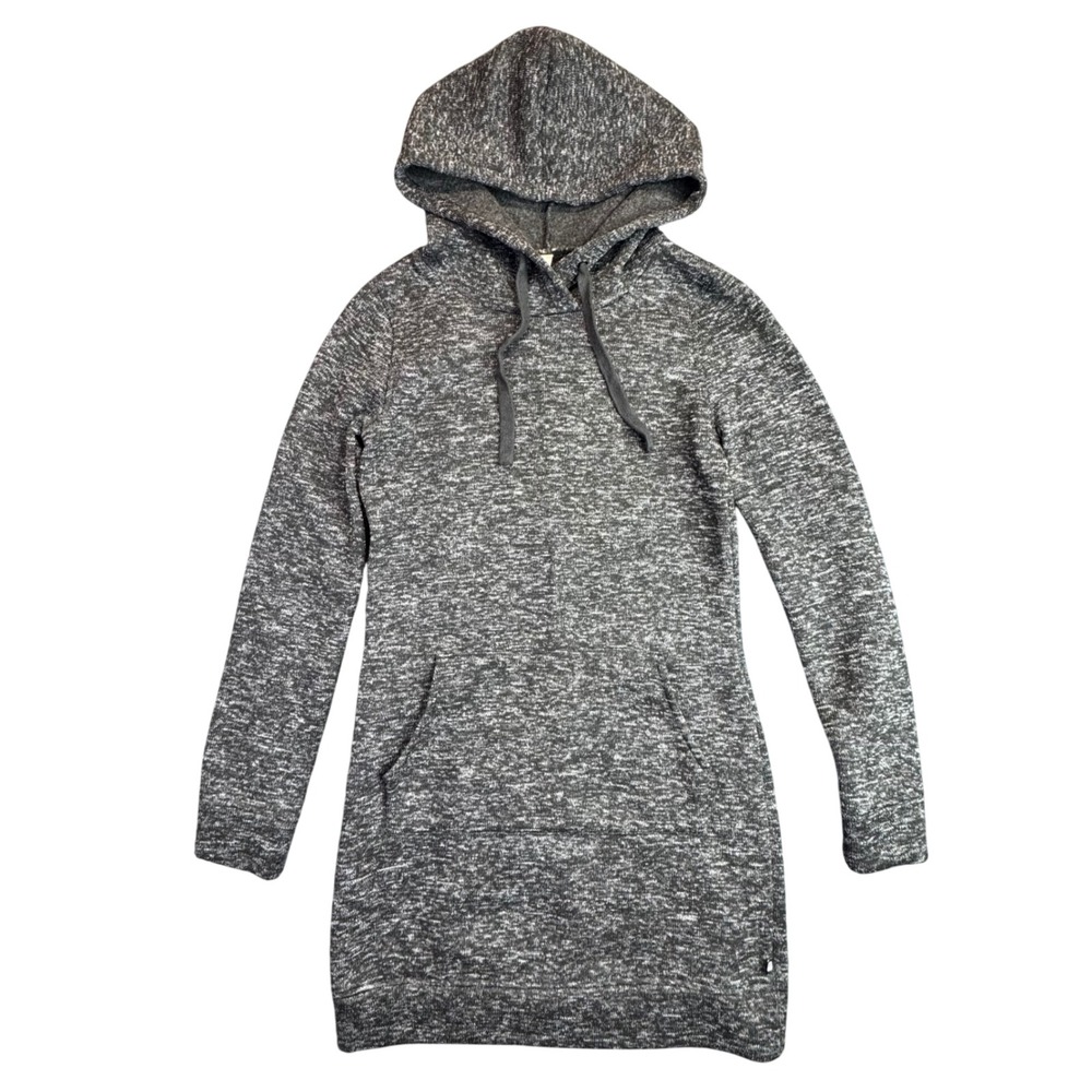 Fabletics Yukon Sweater Dress Womens XS Heather‎ Gray Hoodie Long Sleeve Pocket